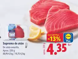 Lidl Suprema de atún oferta