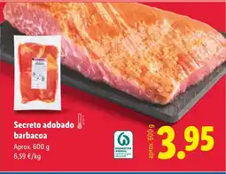 Lidl Secreto adobado barbacoa oferta
