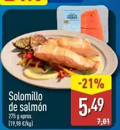 ALDI Solomillo de salmon oferta