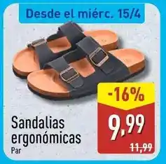 ALDI Sandalias ergonómicas oferta