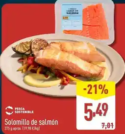 ALDI Solomillo de salmon oferta