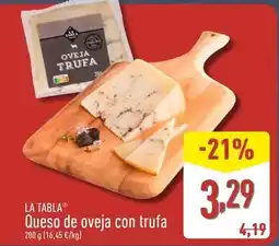 ALDI La tabla - queso de oveja con trufa oferta