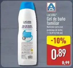 ALDI Lacura - gel de bano familiar oferta