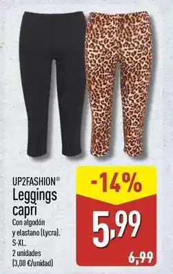 ALDI Up2fashion - leggings capri oferta