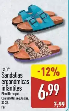 ALDI L&d - sandalias ergonomicas infantiles oferta