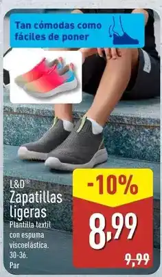 ALDI L&d - zapatillas ligeras oferta
