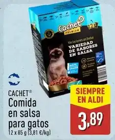 ALDI Cachet - comida en salsa para gatos oferta
