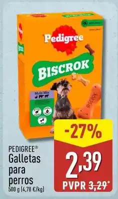 ALDI Pedigree - galletas para perros oferta