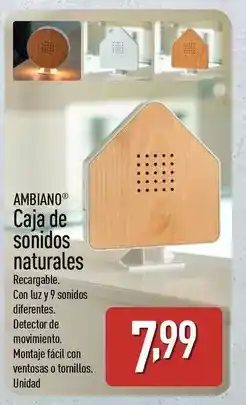 ALDI Ambiano - caja de sonidos naturales oferta