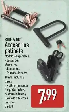 ALDI Ride & go - accesorios patinete oferta
