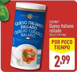 ALDI Cucina - queso italiano rallado oferta