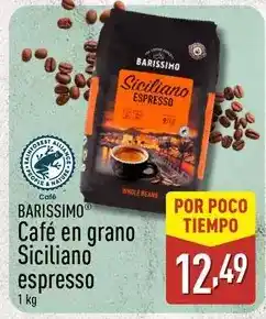 ALDI Barissimo - café en grano siciliano espresso oferta