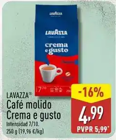 ALDI Lavazza - cafe molido crema e gusto oferta