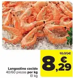 Carrefour Langostino cocido oferta
