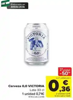 Carrefour Victoria - cerveza 0,0 oferta