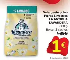 Carrefour Antigua usanza - detergente polvo flores silvestres oferta