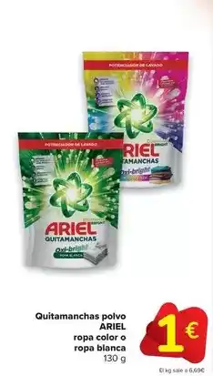 Carrefour Ariel - quitamanchas polvo ropa color o ropa blanca oferta