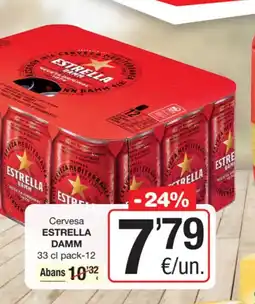 SPAR Fragadis ESTRELLA DAMM Cervesa oferta