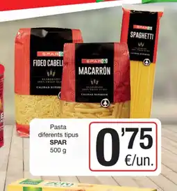 SPAR Fragadis SPAR Pasta diferents tipus oferta