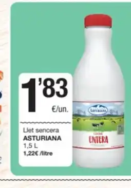 SPAR Fragadis ASTURIANA Llet sencera oferta