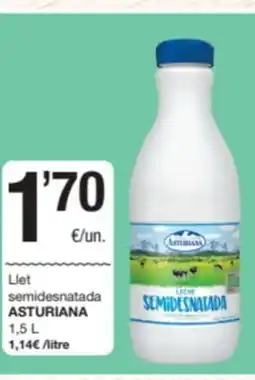 SPAR Fragadis ASTURIANA Llet semidesnatada oferta