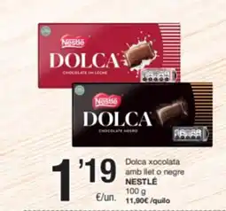 SPAR Fragadis NESTLÉ Dolca xocolata amb llet o negre oferta