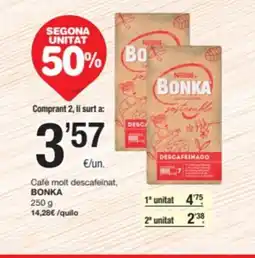 SPAR Fragadis BONKA Cafè molt descafeinat oferta