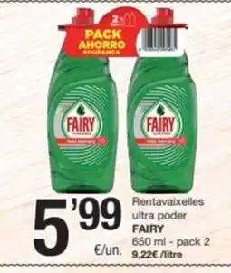 SPAR Fragadis FAIRY Rentavaixelles ultra poder oferta