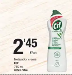 SPAR Fragadis CIF Netejador crema oferta