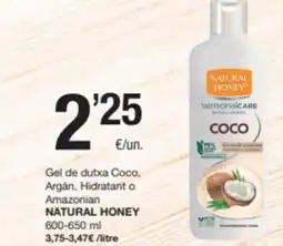 SPAR Fragadis NATURAL HONEY Gel de dutxa Coco, Argán, Hidratant o Amazonian oferta