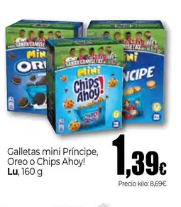 Unide Supermercados LU Galletas mini Príncipe, Oreo o Chips Ahoy! oferta