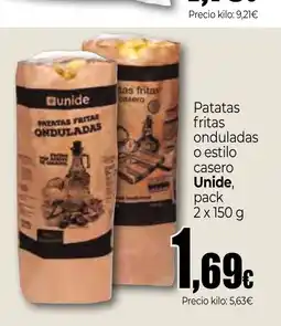 Unide Supermercados UNIDE Patatas fritas onduladas o estilo casero oferta