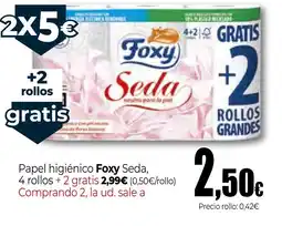 Unide Supermercados FOXY SEDA Papel higiénico oferta