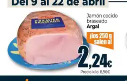 Unide Supermercados ARGAL Jamón cocido braseado oferta