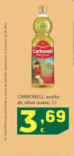 HiperDino CARBONELL aceite de oliva suave oferta