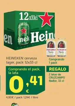 HiperDino HEINEKEN cerveza lager oferta