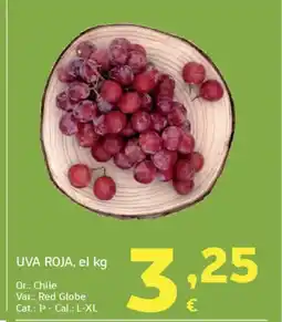 HiperDino Uva roja oferta