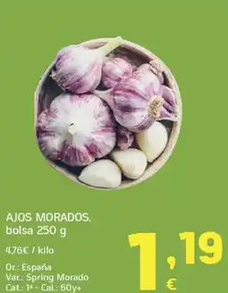 HiperDino Ajos morados oferta