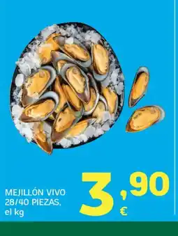 HiperDino Mejillón vivo 28/40 piezas oferta