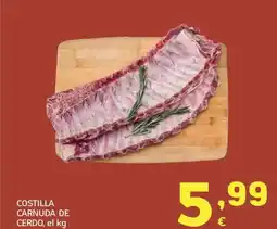 HiperDino Costilla carnuda de cerdo oferta