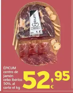 HiperDino ÉPICUM centro de jamón cebo ibérico 50% oferta