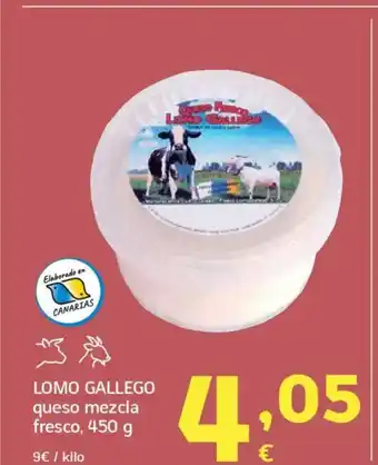 HiperDino LOMO GALLEGO queso mezcla fresco oferta