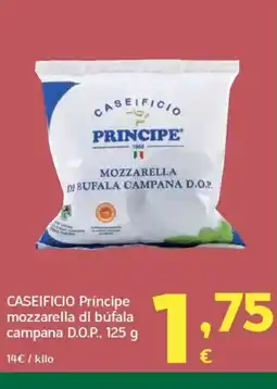 HiperDino CASEIFICIO Príncipe mozzarella di búfala campana D.O.P. oferta