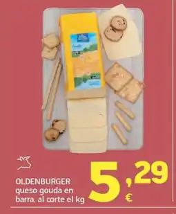 HiperDino OLDENBURGER queso gouda en barra, al corte oferta