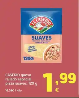 HiperDino CASERIO queso rallado especial pizza suaves oferta