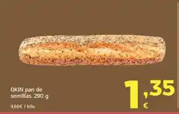 HiperDino Okin pan de semillas oferta