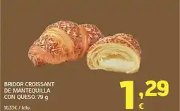 HiperDino Bridor croissant de mantequilla con queso oferta