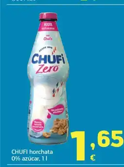 HiperDino CHUFI horchata 0% azúcar oferta