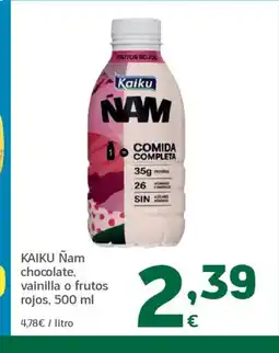 HiperDino KAIKU Ñam chocolate, vainilla o frutos rojos oferta