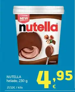 HiperDino NUTELLA helado oferta